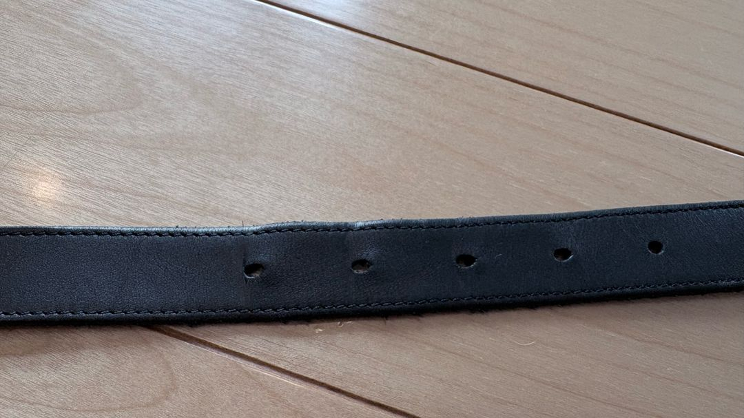 셀린느 미듐 웨스턴 벨트 빈티지 카프스킨--4