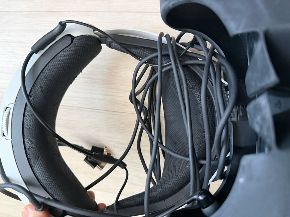 소니 PS 플레이스테이션 VR 버전 1 v1입니다VR 게임을 즐길 수 있습니다상태는 사진과 같습니다PSVR 헤드셋--2