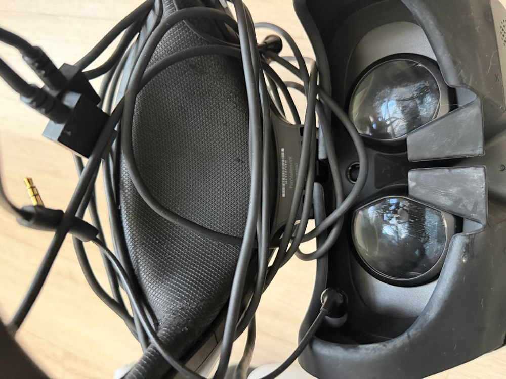 소니 PS 플레이스테이션 VR 버전 1 v1입니다VR 게임을 즐길 수 있습니다상태는 사진과 같습니다PSVR 헤드셋--3