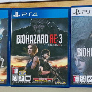 [PS4,PS5] 바이오하자드 RE 2, 3, 4 세트, 레지던트이블