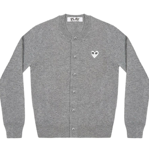 [새상품|택포] 꼼데가르송 U자형 신상 가디건 (L/라이트 그레이)