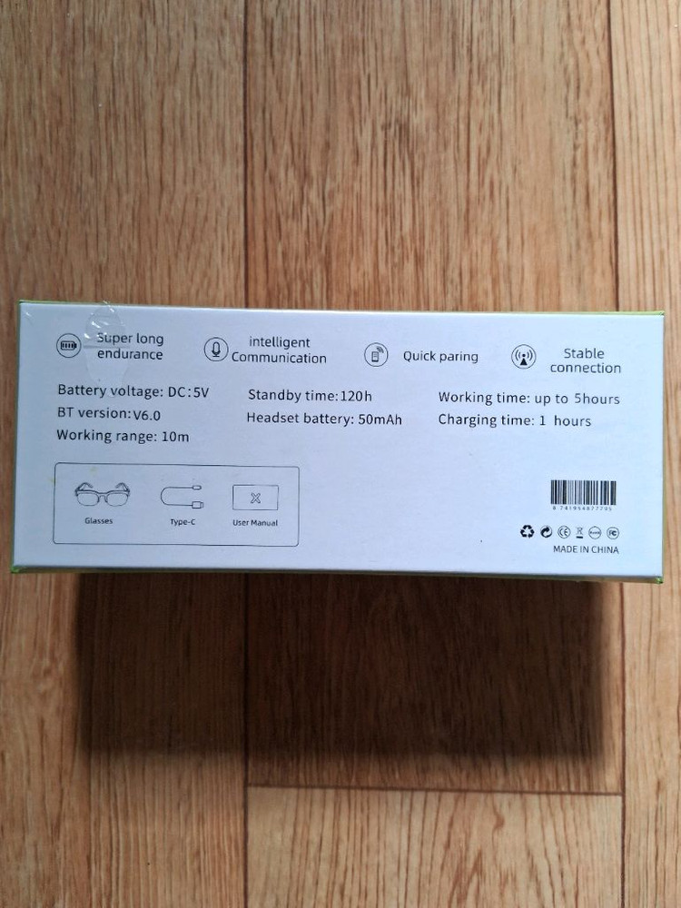 미개봉.XG89 스마트 블루투스 선글라스.사진 참고하세요--1