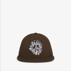 데님 티어스 피스 리스 스냅 백 캡 브라운