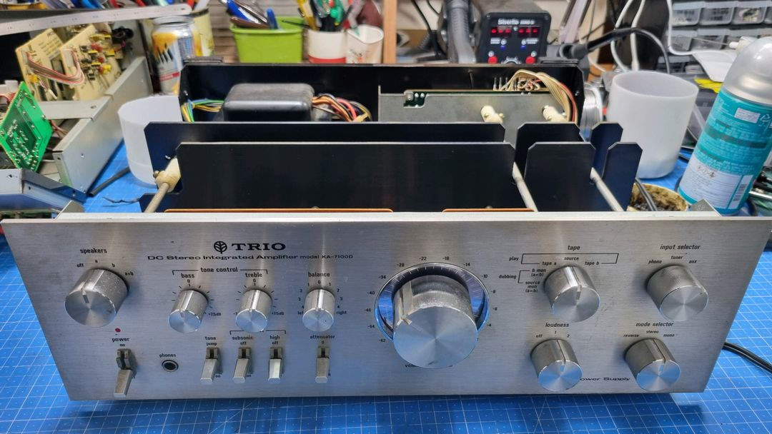 (내용필독.오버홀)Trio(Kenwood) KA-7100D 인티앰프--7