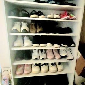 8단 화이트 신발장 이미지