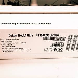 갤럭시북4 울트라 최고사양 모델(NT960XGL-XD94G / 램 64G, RTX4070, SSD 2TB)