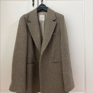 쥬크 투버튼 체크 데일리 자켓