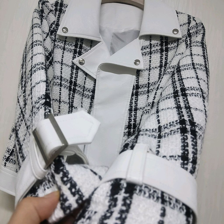 새상품 트위트 레더 라이더 가죽 자켓 봄 가을 44~55초--1