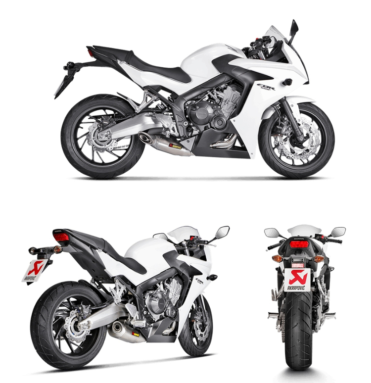 CBR650R 19-23/ CB650F 14-18 아크라포빅 풀시스템 머플러 S-H6R11-AFT 이미지