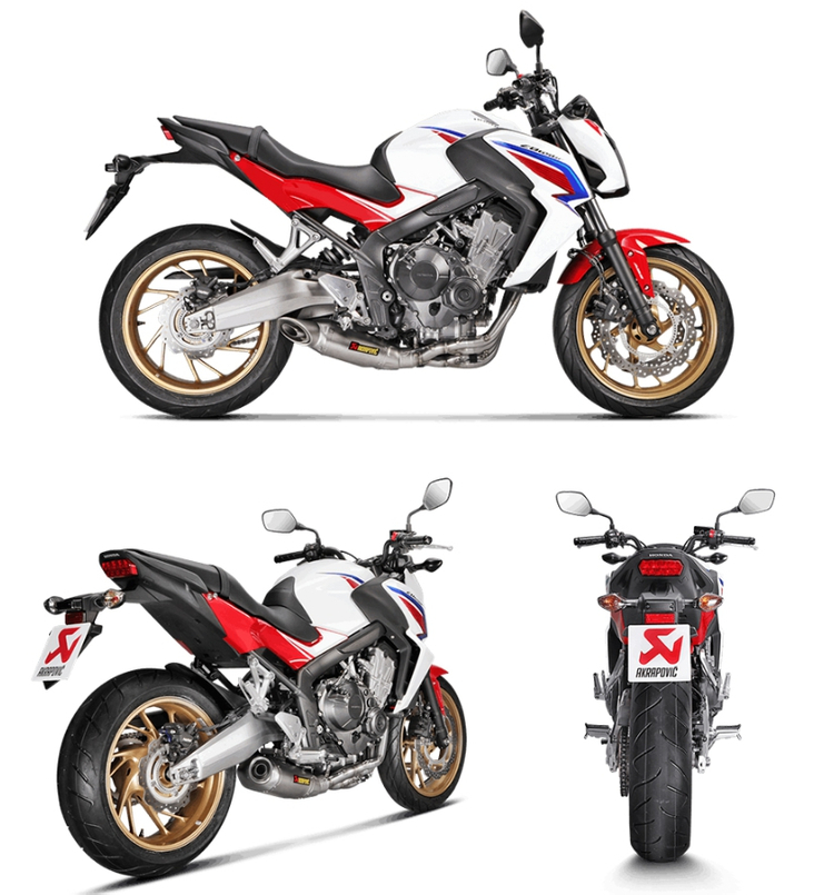 CBR650R 19-23/ CB650F 14-18 아크라포빅 풀시스템 머플러 S-H6R11-AFT 이미지