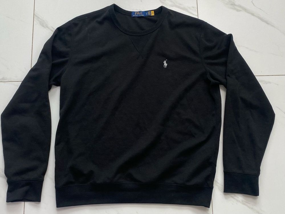 남성 폴로 블랙 맨투맨 L사이즈 Polo Ralph Lauren 긴팔 셔츠--0