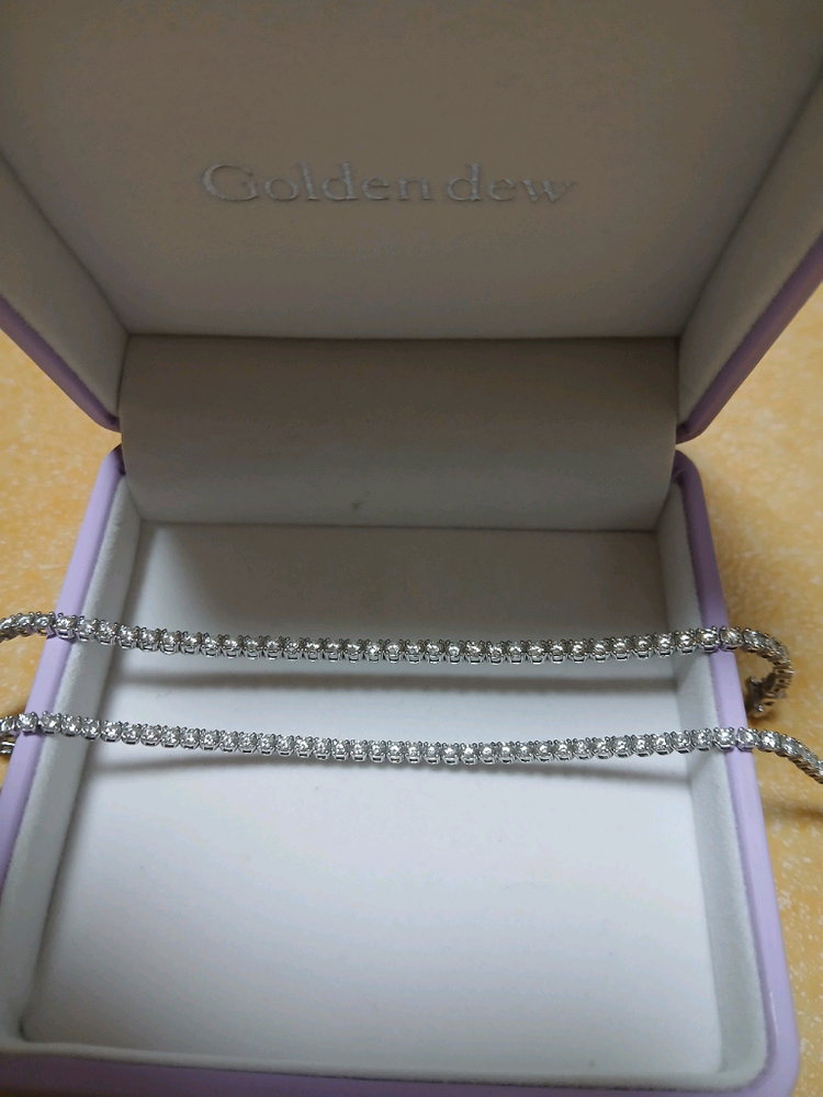 골든듀 투오브하트 테니스팔찌--1