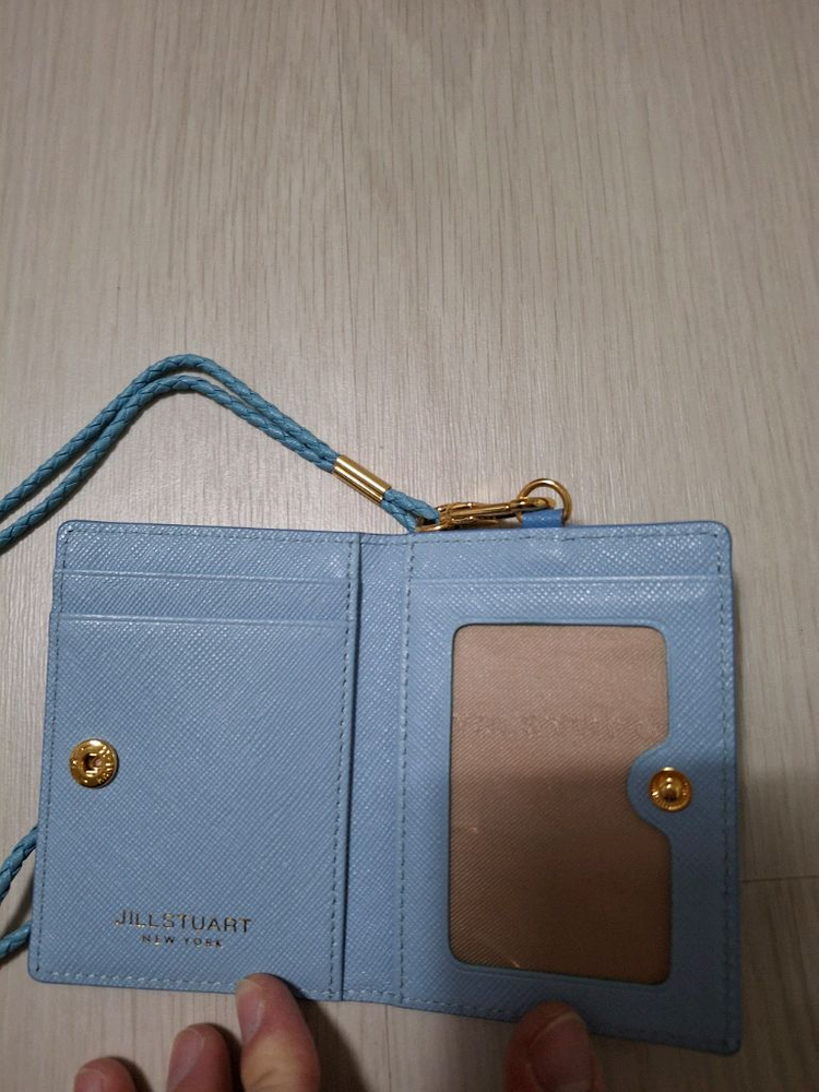 질스튜어트 블루 카드지갑,질스튜어트 하늘색 카드지갑--2