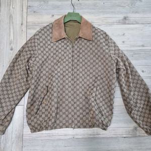 S급 구찌 남성 리버서블 자켓 블루종