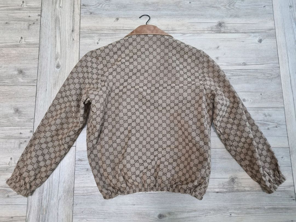 S급 구찌 남성 리버서블 자켓 블루종--1