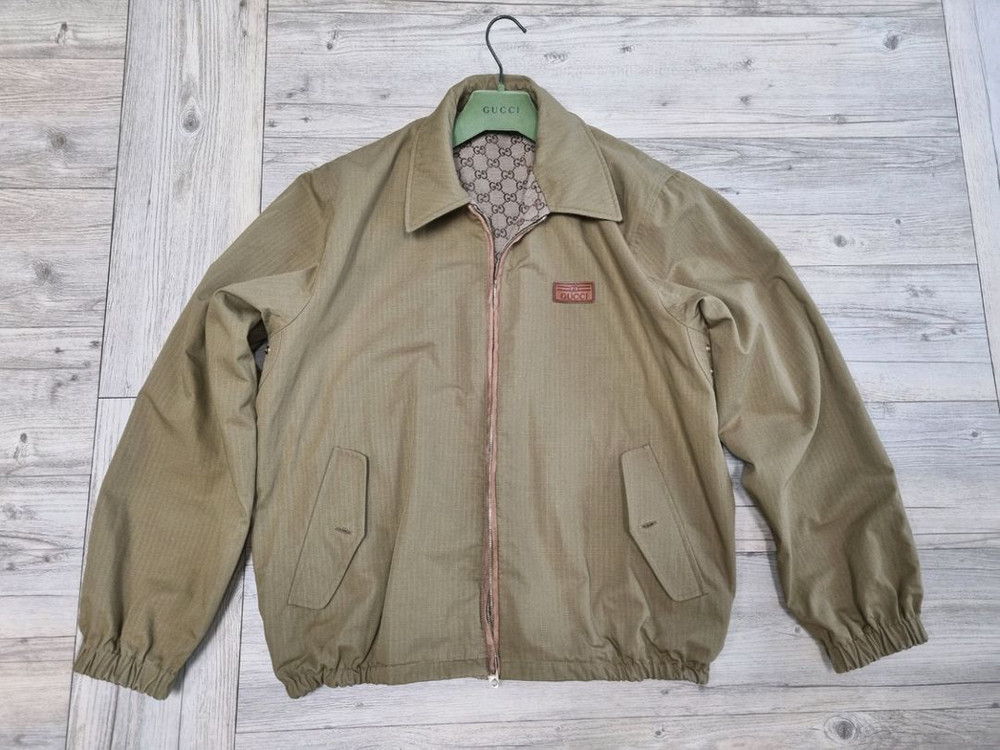 S급 구찌 남성 리버서블 자켓 블루종--5