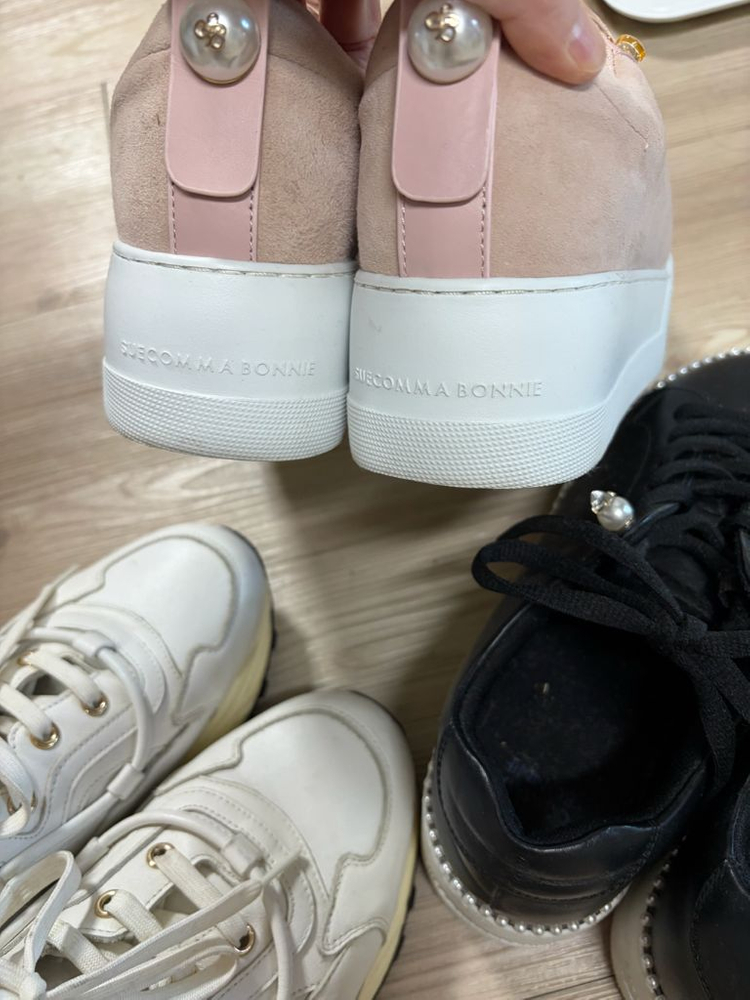 슈콤마보니 분홍 운동화--2