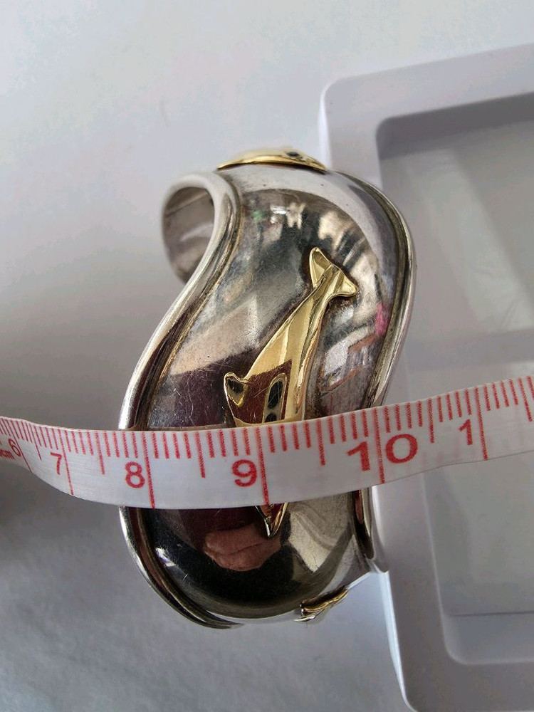 실버+14K 콜라보 터프 팔찌--8