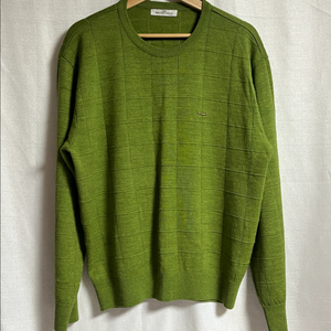 공용 발렌시아가 그린 체크 패턴 모니트 스웨터 105