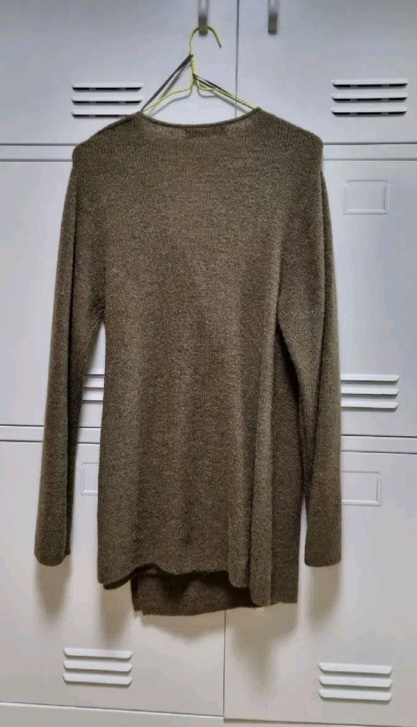 zara 자라 크로스 니트 가디건 - 카키,M 이미지