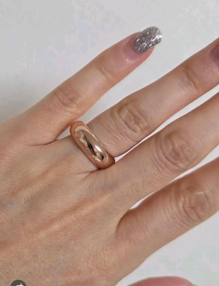 실버 은 반지 로즈골드--1
