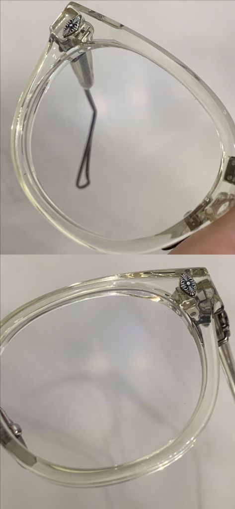 크롬하츠 SAC 크리스탈 클리어&앤틱실버 안경 [CRYS/AS] 이미지