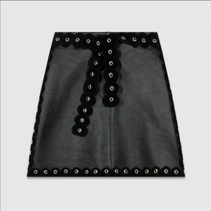 Maje 마쥬 레더 미니 스커트 블랙 [새상품, 정품, 택 있음]