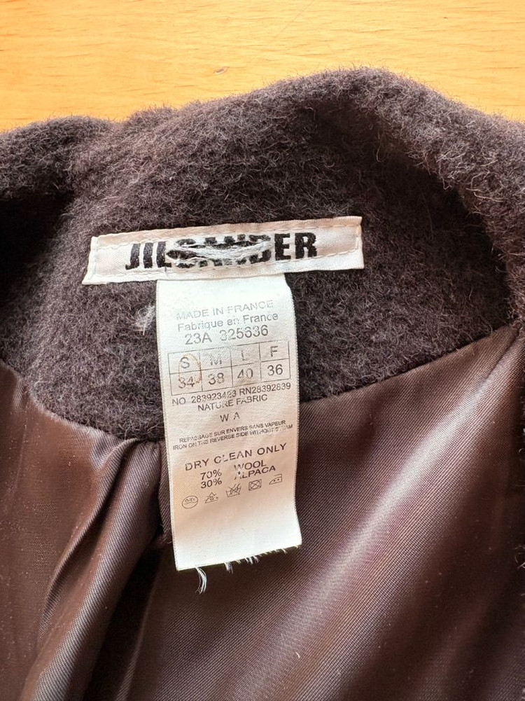 질샌더 울 알파카 코트--2