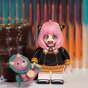 소울링크 스파이패밀리 아냐 커스텀 레고 미니 피규어+서비스 푸린 미피