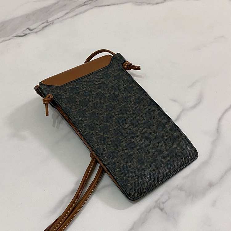 셀린느 트리옹프 캔버스 폰 파우치 휴대폰 미니백 10G332CQD04LU--5