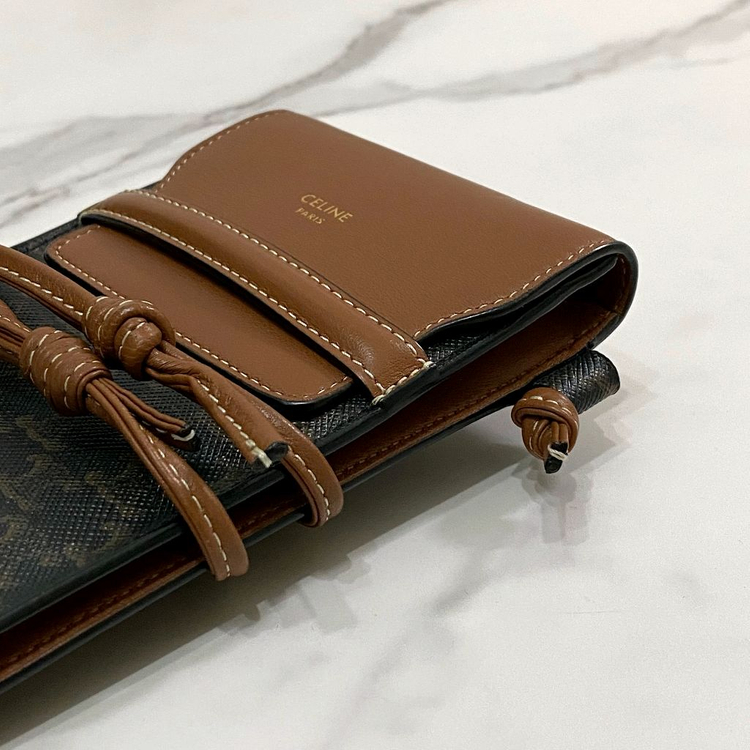 셀린느 트리옹프 캔버스 폰 파우치 휴대폰 미니백 10G332CQD04LU--6