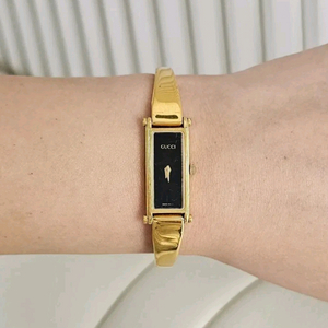 구찌 여성 금장 1500L 손목 시계 여자 팔찌