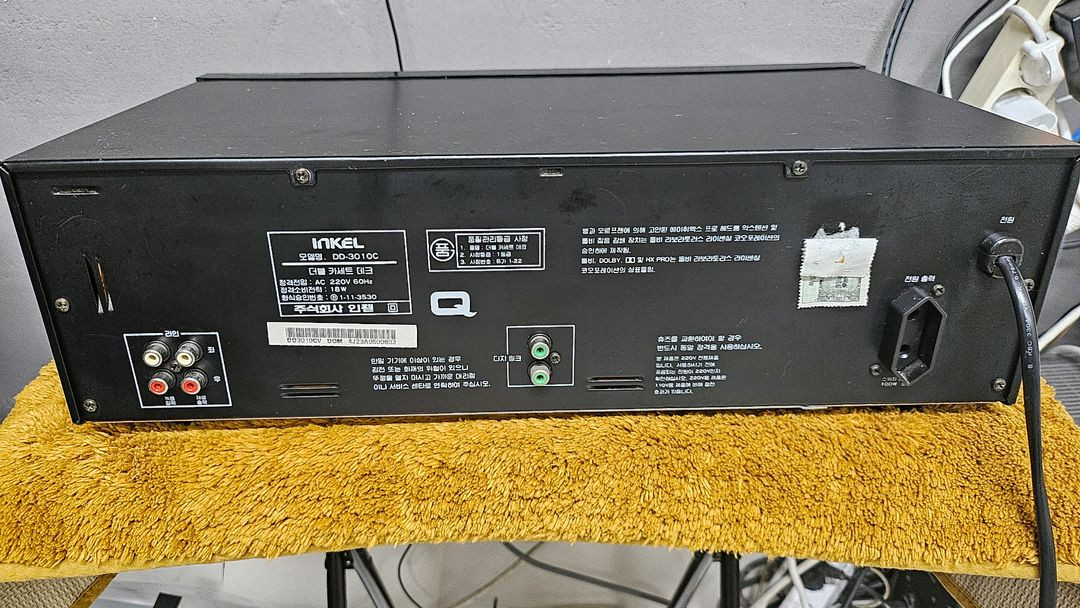음질정비된 인켈 더블카세트데크 DD-3010C--1