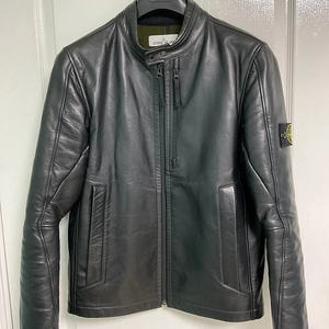 스톤아일랜드 몰스킨 송아지 가죽 레더 무스탕 자켓