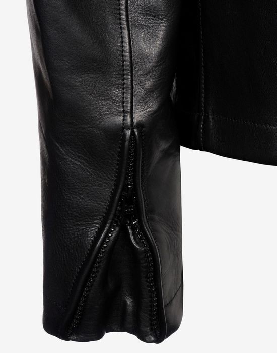 스톤아일랜드 몰스킨 송아지 가죽 레더 무스탕 자켓--6