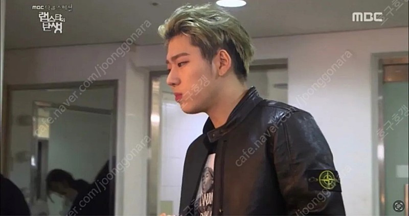 스톤아일랜드 몰스킨 송아지 가죽 레더 무스탕 자켓--9