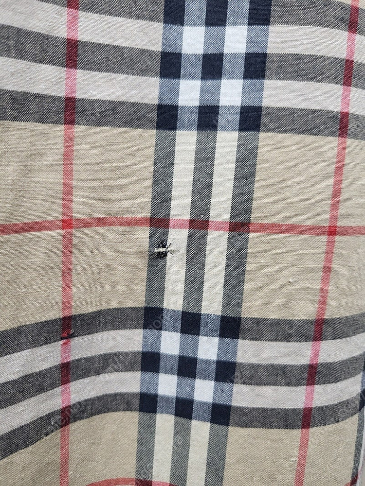 버버리 체크 봄가을 남성셔츠 포켓 긴팔셔츠 (100) MG48--7