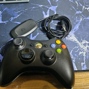xbox360 무선패드 + pc 리시버