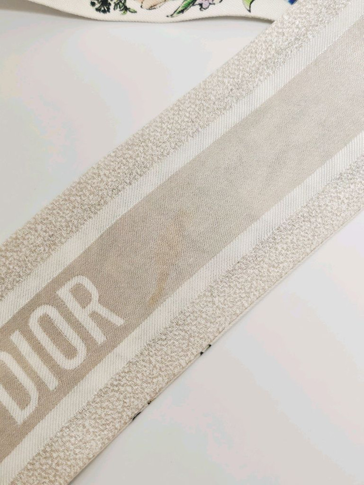 디올 미차스카프 - 플로럴, 베이지 이미지