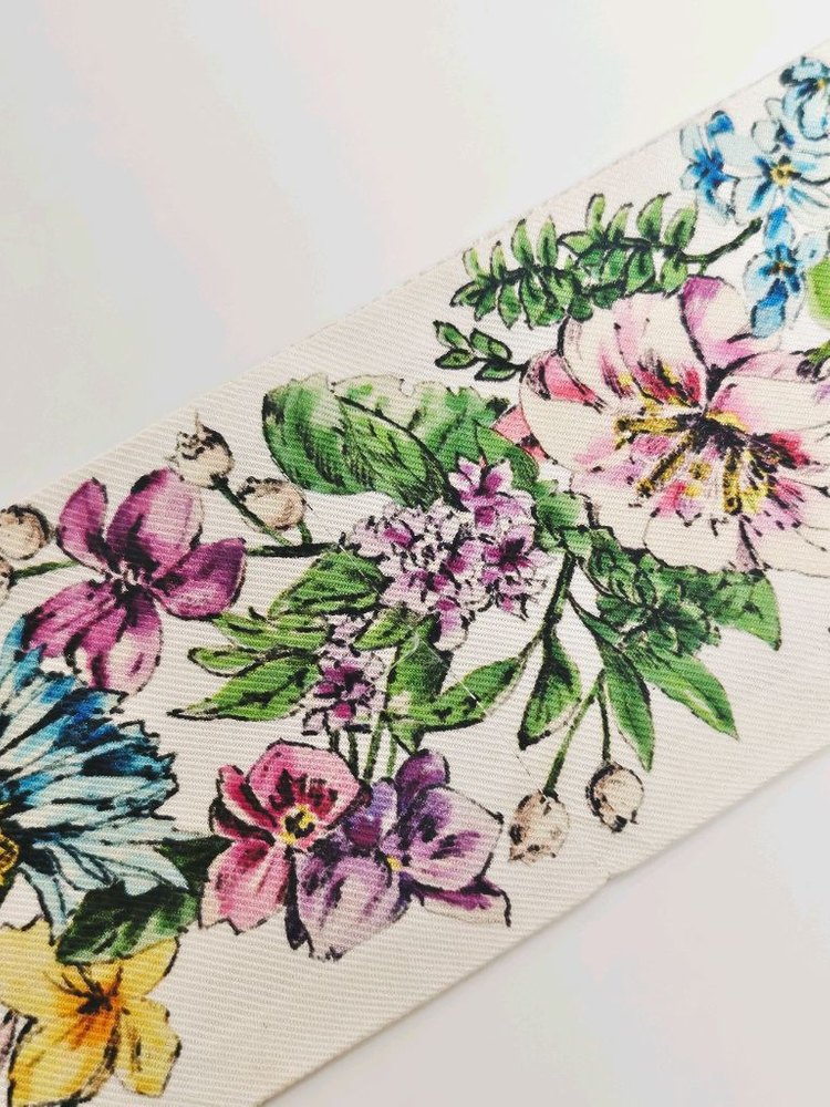 디올 미차스카프 - 플로럴, 베이지 이미지