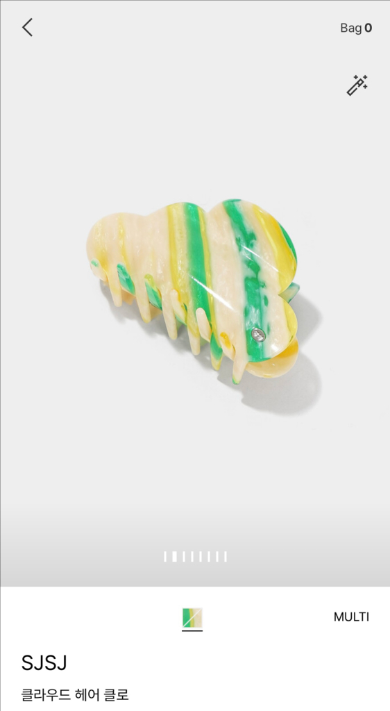 한섬 SJSJ 클라우드 헤어 클로 집게핀 판매합니다.--4