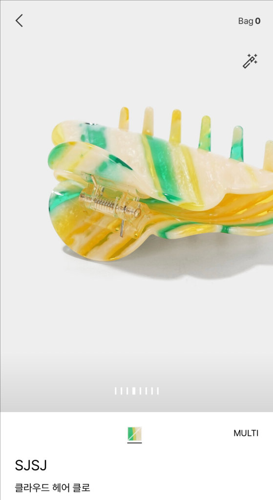 한섬 SJSJ 클라우드 헤어 클로 집게핀 판매합니다.--6