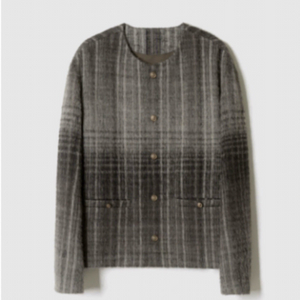 포커페이스 알파카 블루종 브라운 50사이즈