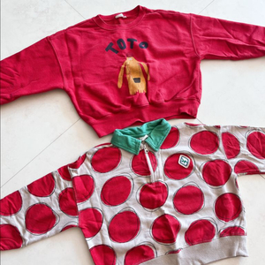 젤리멜로 맨투맨 티셔츠 사이즈100 두벌