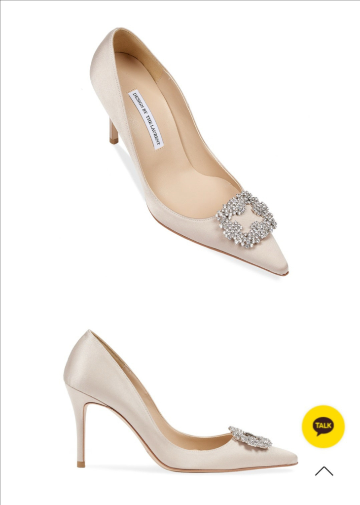 더로랑 베컴힐 브라이덜 라이트베이지 225mm 7cm 웨딩슈즈--2