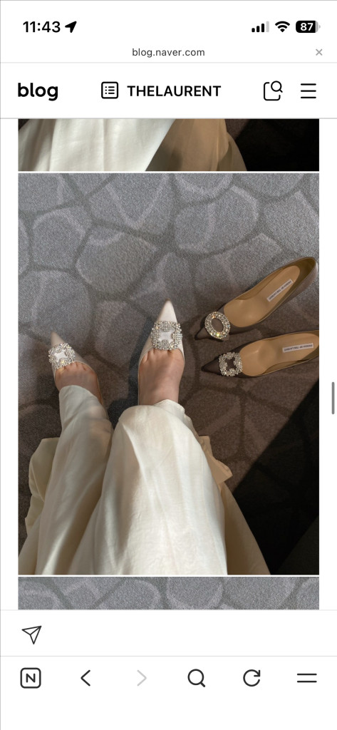 더로랑 베컴힐 브라이덜 라이트베이지 225mm 7cm 웨딩슈즈--7