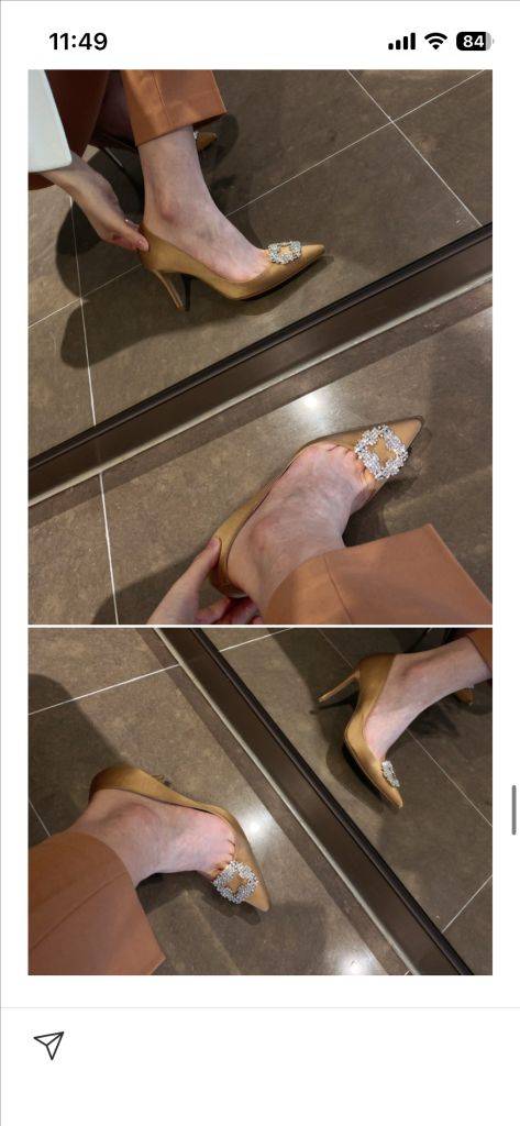 더로랑 베컴힐 브라이덜 라이트베이지 225mm 7cm 웨딩슈즈--8