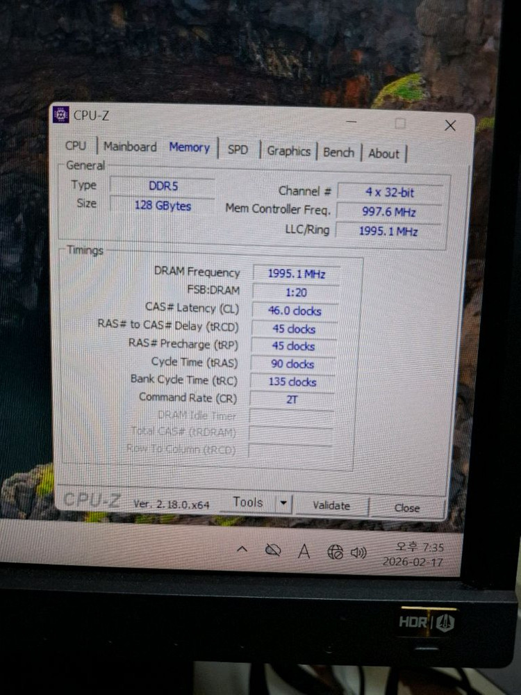 삼성 메모리 DDR5 5600B 64GB(32GB두개)--3
