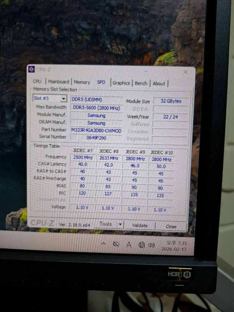 삼성 메모리 DDR5 5600B 64GB(32GB두개)--6