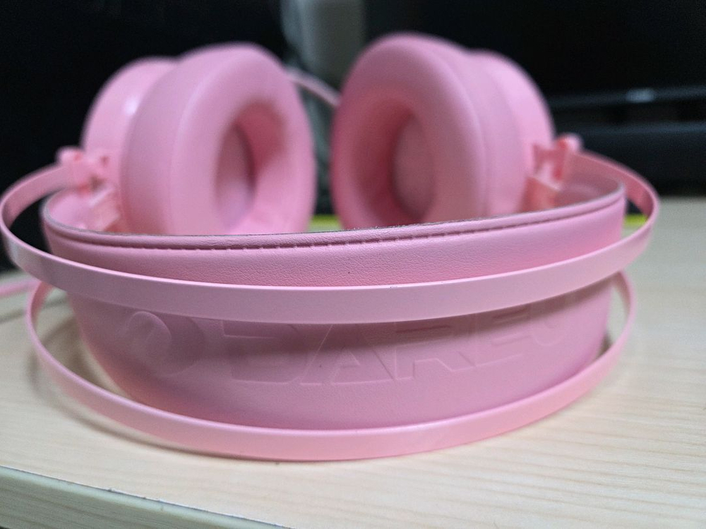 다얼유(DAREU) EH722 USB 7.1채널 핑크 게이밍 헤드셋 헤드폰 5번 사용--5